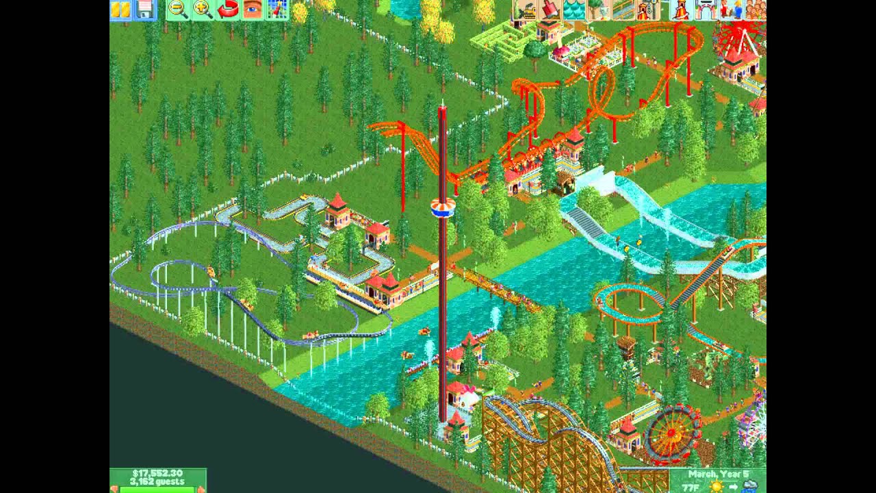 rollercoaster tycoon scenarios for rct2